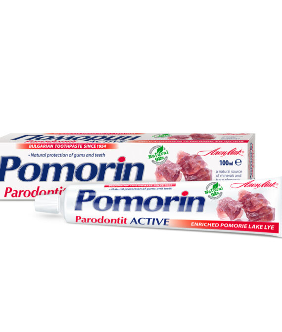 Pomorin Parodontit Active – Паста за зъби с поморийска луга против пародонтит и гингивит 100 мл | Противовъзпалителна грижа и здрави венци