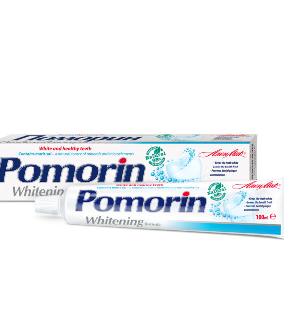Pomorin Whitening – Избелваща паста за зъби с минерални соли 100 мл | За здрава, бяла усмивка и свеж дъх
