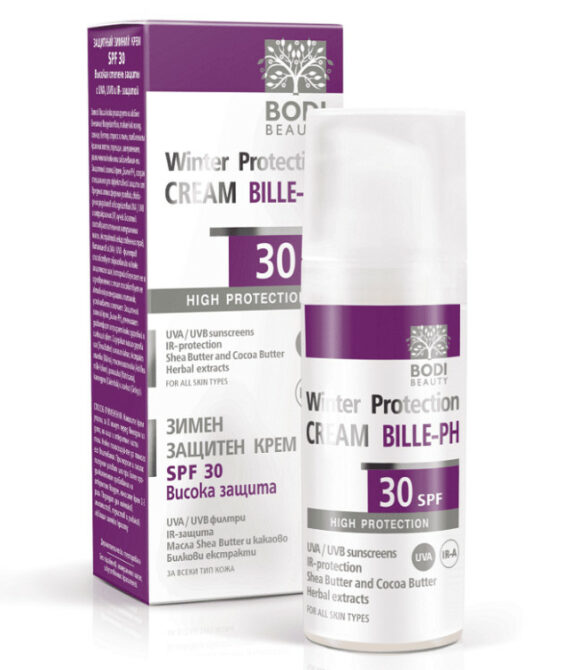 Bodi Beauty Биле PH Зимен защитен крем SPF 30 | Подхранваща грижа за кожата през зимата – 50 мл