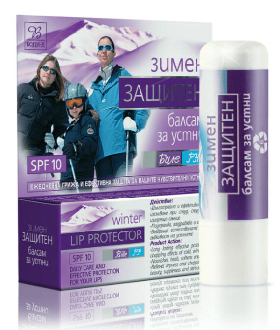 Bodi Beauty Биле PH Зимен балсам за устни SPF 10 | Защита, подхранване и комфорт при студено време – 4 гр