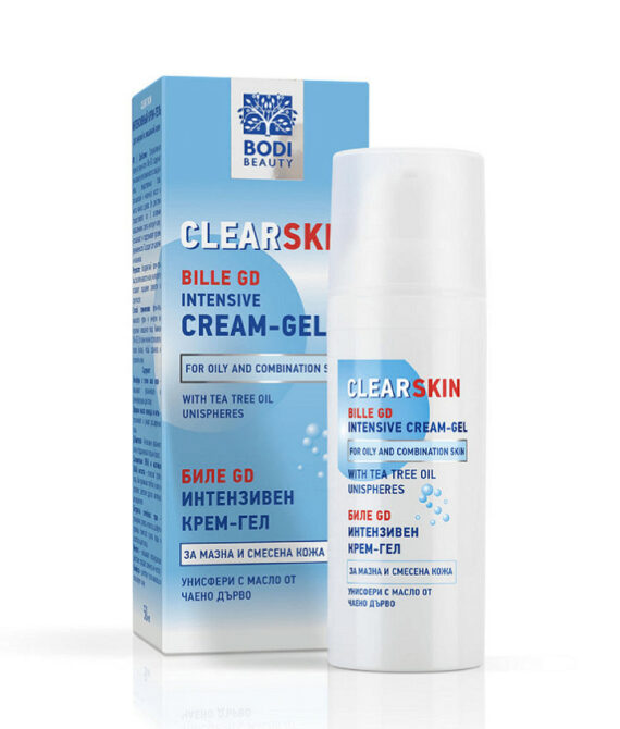 Bodi Beauty Биле GD Clear Skin Интензивен крем-гел – Комплексен уход за мазна и проблемна кожа (50 мл)