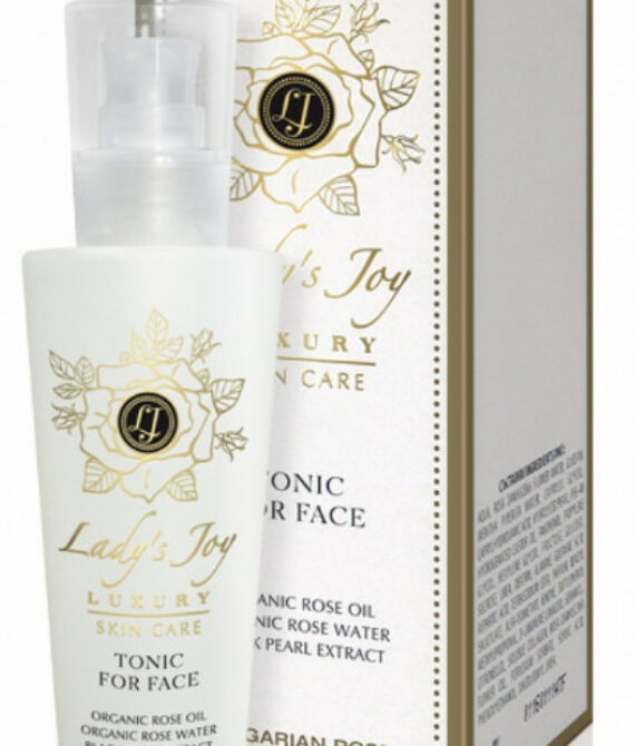 Ревитализиращ тоник за лице с розово масло и черна перла Lady’s Joy Luxury – Българска Роза Карлово, 160мл