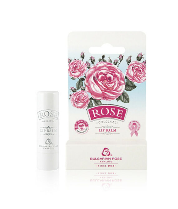 Балсам за устни стик с розово масло и D-panthenol Rose Original Българска Роза Карлово 4,5 г