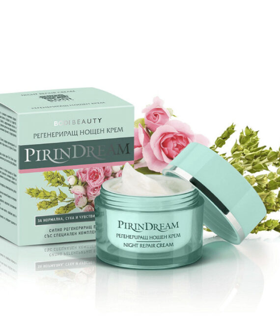 Bodi Beauty Pirin Dream Регенериращ нощен крем – Интензивно възстановяване и анти-ейдж защита (50 мл)