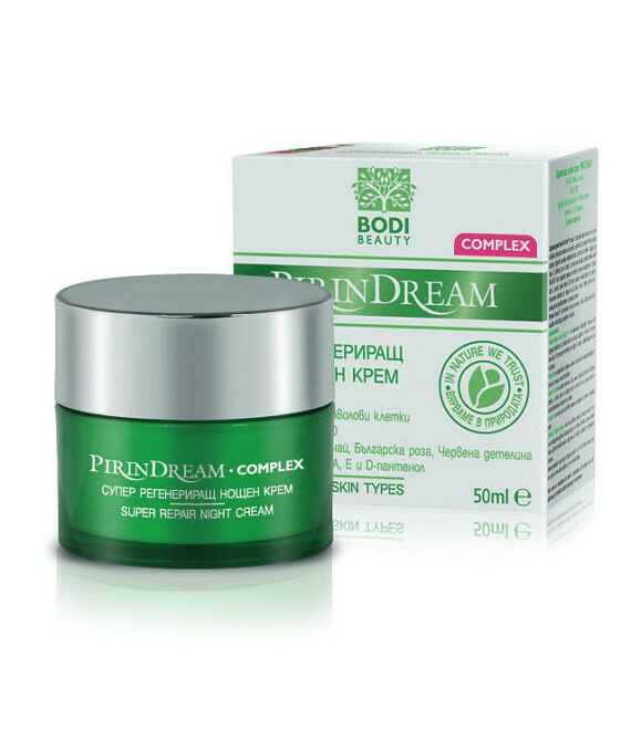 Bodi Beauty Pirin Dream Complex Супер регенериращ нощен крем 50 мл | Дълбока нощна грижа с PhytoCellTec™, Matrixyl 3000 и българска роза