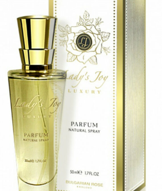 Lady’s Joy Luxury – Дамски парфюм с българска роза 50ml | Органично розово масло | Дълготраен цветен аромат