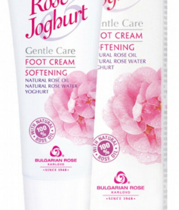 Омекотяващ крем за крака с розово масло и йогурт Rose & Joghurt Българска Роза Карлово 75 мл