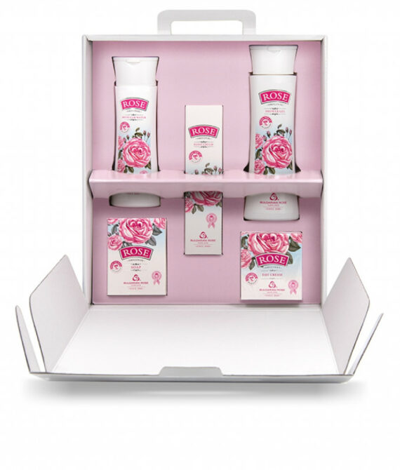 Подаръчен комплект Rose с 5 продукта за лице, ръце и тяло – Българска Роза Карлово