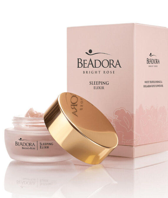 BeAdora Bright Rose Нощен Еликсир 50мл | Анти-ейдж Серум с Бял Трюфел и Розово Масло | Подхранваща Нощна Грижа за Суха и Зряла Кожа