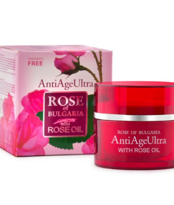 Крем за лице ултра дамски ROSE OF BULGARIA 50 ml – забавя стареенето, регенерира и овлажнява кожата с чисто българско розово масло.