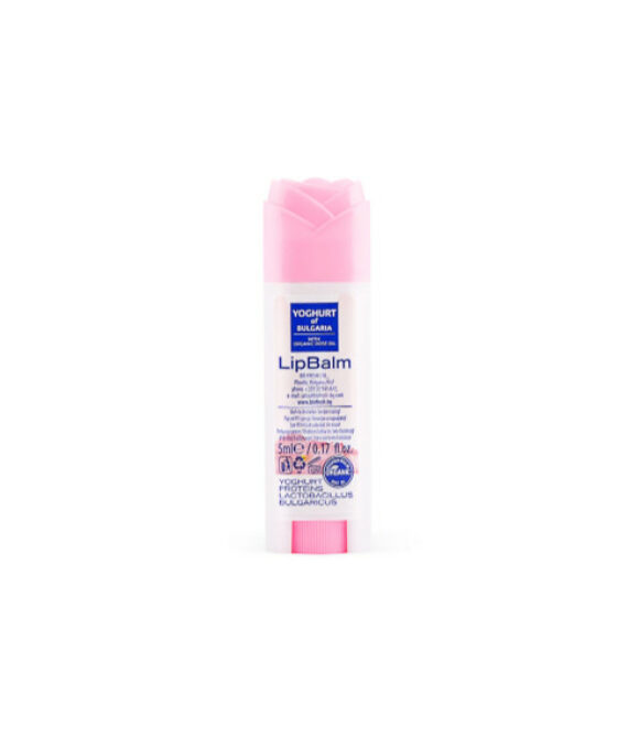Балсам за устни YOGHURT OF BULGARIA WITH ORGANIC ROSE OIL 5 ml