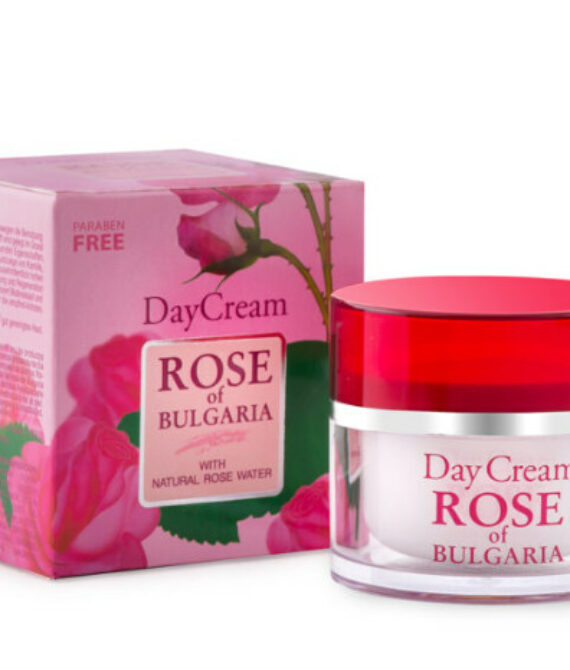 Дневен крем ROSE OF BULGARIA 50 ml – регенерираща и подмладяваща грижа с розова вода