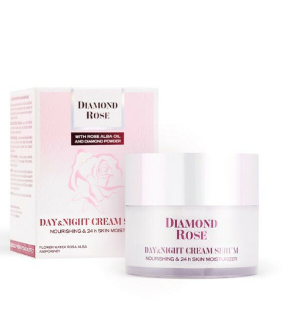 Подхранващ крем серум Ден и Нощ за суха кожа DIAMOND ROSE 50 ml