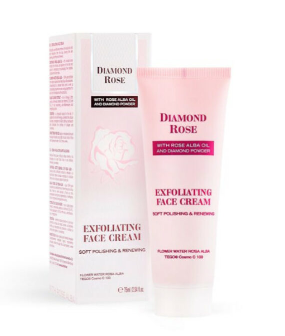 Изглаждащ крем ексфолиант за лице DIAMOND ROSE 75 ml – Почиства и обновява кожата