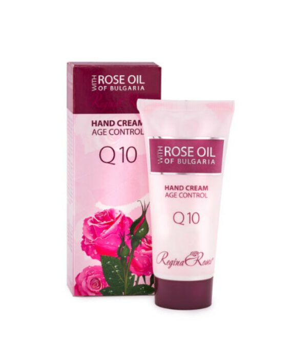 Крем за ръце с Q10 и розово масло REGINA ROSES 50 ml – хидратация и защита за младежки вид