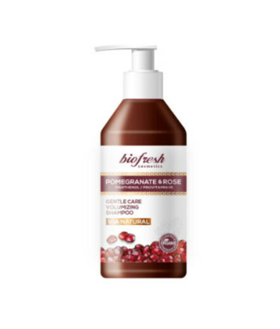 Мицеларен шампоан VIA NATURAL Pomegranate & Rose 250 мл – нежно почистване и укрепване