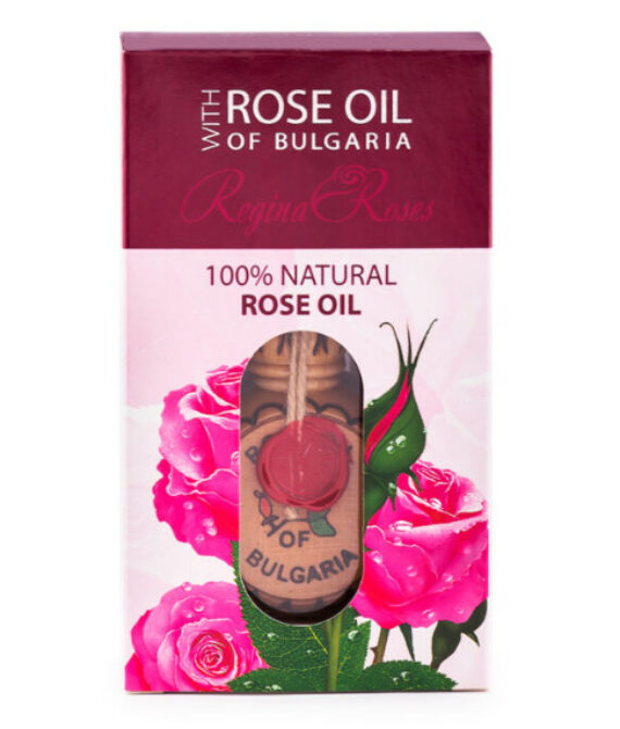 Натурално розово масло REGINA ROSES 1.2 ml – 100% чисто масло от роза Дамасцена