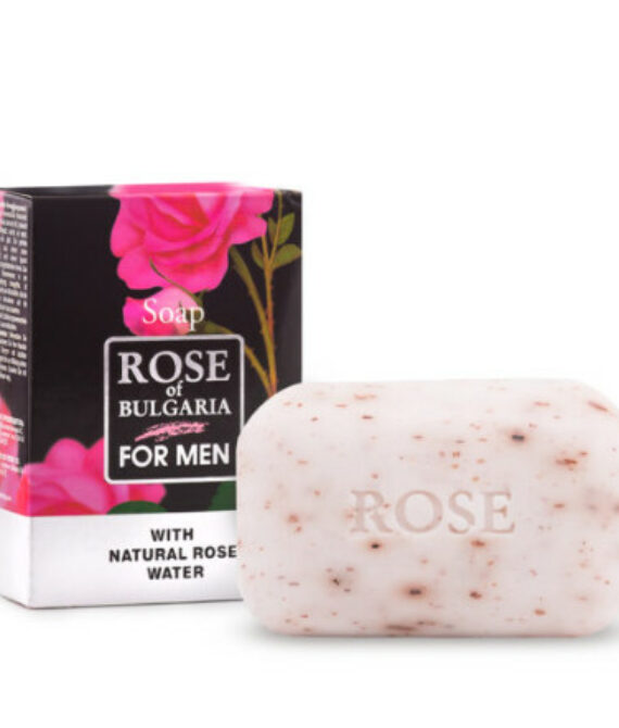 Мъжки сапун ROSE OF BULGARIA 100 g – дълбоко почистване и свежест с розова вода