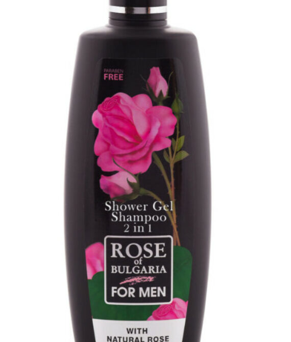 Мъжки душ гел-шампоан 2в1 ROSE OF BULGARIA 330 ml – Хидратация и Енергизиращ Аромат